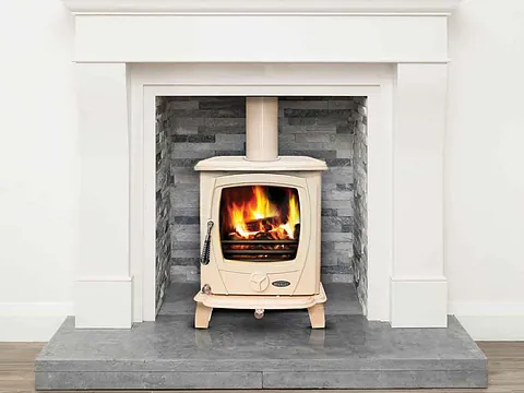 electric stove in living room fireplace 